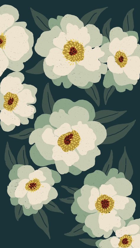 Modern Floral Wallpaper, Procreate Ipad Art, Posca Art, Print Design Art, Patterns Flowers, Phone Wallpaper Patterns, Apple Watch Wallpaper, Flower Phone Wallpaper, Pattern Inspiration