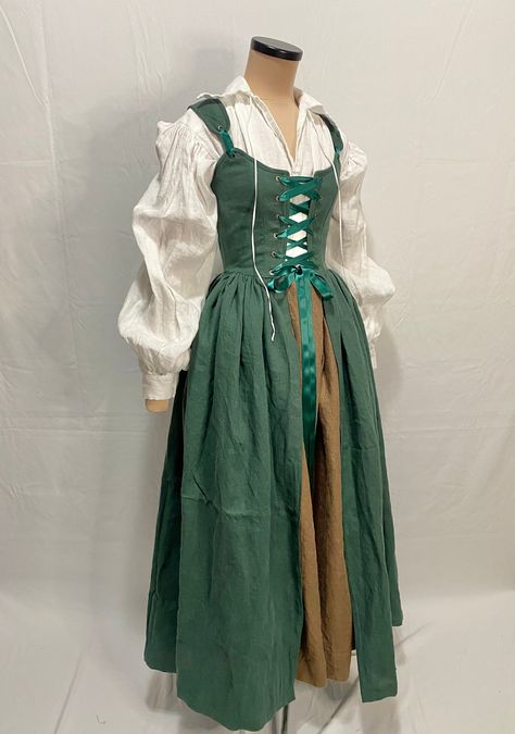 Faire Dress, Archer Costume, Medieval Outfit, Ren Faire Outfits, Costume Green, Fair Outfits, Womens Costumes, Art Help, Regency Fashion