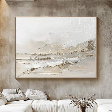 Abstract Neutral Painting, White Textured Canvas Art, Abstract Beige Art, Structure Painting, Paintings For Home Decor, Abstract Painting Beige, Abstract Textured Art, Interior Design Wall Art, Neutral Artwork