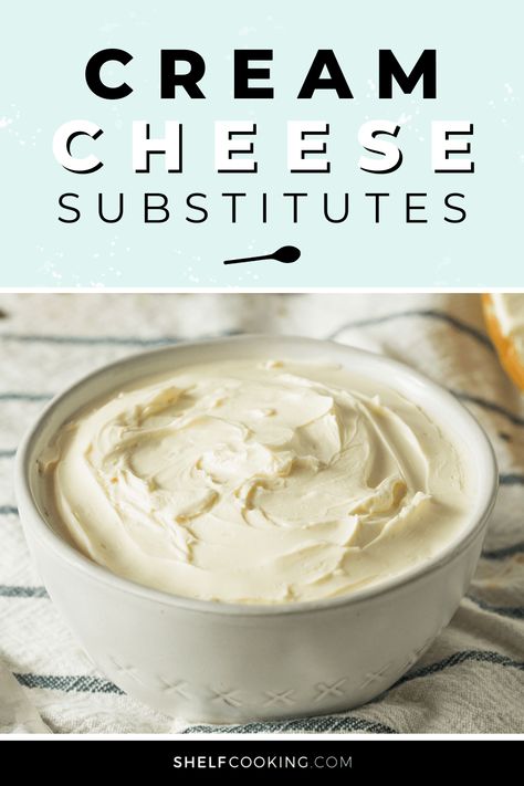 Out of cream cheese in the middle of a recipe? Well, drop those car keys, friend! We've got four easy cream cheese substitutes you can use instead of running to the store. Cream Cheese Substitute, Substitute Ideas, Cooking Substitutes, Shelf Cooking, Cheese Substitute, Cream Cheese Recipes Dip, Instead Of Running, Cooking Substitutions, Cranberry Cream Cheese