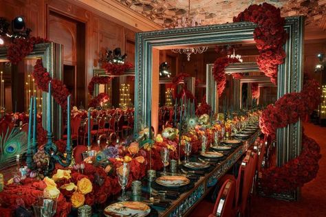 Surrealist Ball Wedding, Surrealist Party, Oversized Decor, Red Rabbit, Glamour Party, Wedding Planning Decor, Wedding Crest, Wedding Stage Decorations, Dinner Themes