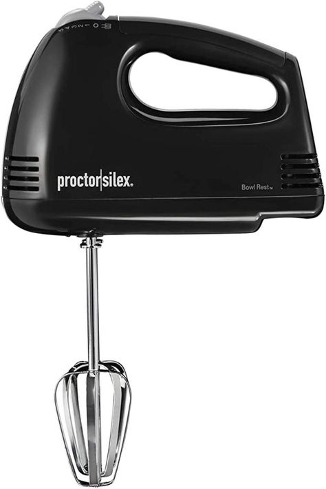 MIX YOUR WAY: This electric hand mixer has 5 speeds for the versatility to handle every mixing job with ease whether you want to mix, stir, beat or whip. To change speeds, simply turn the dial.
ALL THE MIXING POWER YOU NEED: With 100 watts of mixing power, the electric mixer has all the power you need to mix a variety of ingredients, whether you're preparing cookie dough or adding dry ingredients like flour and nuts to a thick batter.
EASY TO HOLD AND STORE: The electric hand mixer Hand Mixers, Electric Hand Mixer, Unique Bowls, Hand Mixer, Electric Mixer, Hand Blender, Milk Frother, Black & Decker, Small Appliances