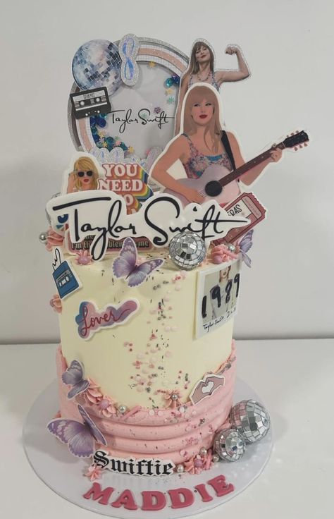 Taylor Swift Birthday Cake 1989, Taylor Swift B Day Cake, Taylor Swift Birthday Cake Ideas 13, Taylor Swift 5th Birthday Party, Taylor Swift Desserts, Taylor Swift Birthday Party Ideas Cake, Taylor Swift Cakes Birthday, Taylor Swift Birthday Cake Ideas, Taylor Swift Bday Cake