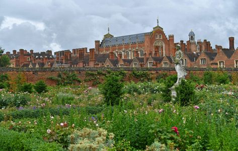 Hampton Court Palace gardens reopen for walks - take a sneak peek around - Surrey Live Rainy Day Images, Hampton Court Palace Gardens, London Parks, Sculpture Images, Palace Gardens, Famous Gardens, Brick Garden, Hampton Court Palace, Palace Garden