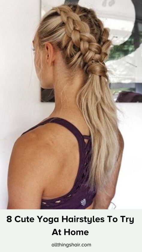 Having trouble finding workout-proof hairstyles you can wear for yoga? We've got your back! #yoga #yogahairstyles #braids #updos #easyhairstyles #hairgoals Yoga Hairstyles, Yoga Hairstyle, Running Hairstyles, Soccer Hairstyles, Basketball Hairstyles, Yoga Hair, Sport Hair, Gym Hairstyles, Workout Hairstyles