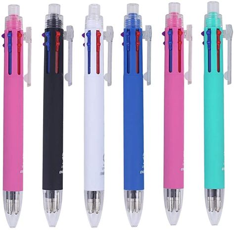 Amazon.com : Ipienlee 5 + 1 Multifunctional Pens 5 Color 0.7 mm Ballpoint Multi Pen and 0.5 mm Mechanical Pencil in One Pen, Pack of 6 : Office Products Tactical Pen, Purple Line, Multi Pen, Paper Mate, Mechanical Pencil, Mechanical Pencils, Office Products, Ballpoint Pens, Ballpoint Pen