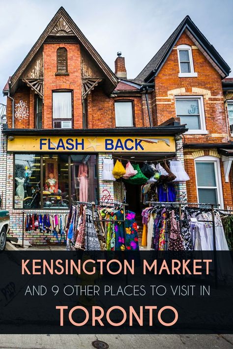 Situated west of Spadina Avenue, Kensington Market area comprises a maze of narrow streets and alleys, most of which are lined with brightly-colored Victorian houses. Today, the market and neighborhood make up one of the most diverse areas in Toronto. But the city has a lot more to offer. Learn about all the other highlights in this travel guide to Toronto. Toronto Activities, Kensington Market Toronto, Toronto Travel Guide, Kensington House, Kensington Market, Toronto Street, Royal Ontario Museum, Canada Travel Guide, Toronto Travel