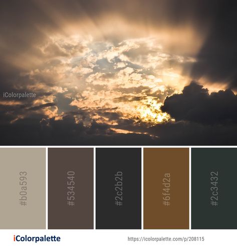 Sunlight Color Palette, Harmonious Colours, Soothing Paint Colors, Cloud Images, Decorative Clock, Color Palette Ideas, Dark Color Palette, Hex Color Palette, House Color Palettes