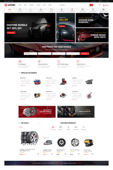 Spare Parts Shop Design, Car Website Design Inspiration, Automotive Website Design Inspiration, Electric Car Website Design, Car Dealership Website Design, Car Parts Website Design, Webpage Layout, Simple Website Design, Accessories Website