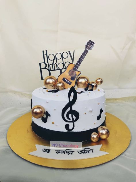 Musician Cake, Music Themed Cakes, Music Cakes, 50 Birthday, Simple Cake Designs, Simple Cake, Baby Clip Art, Fashion Cakes, Music Themed