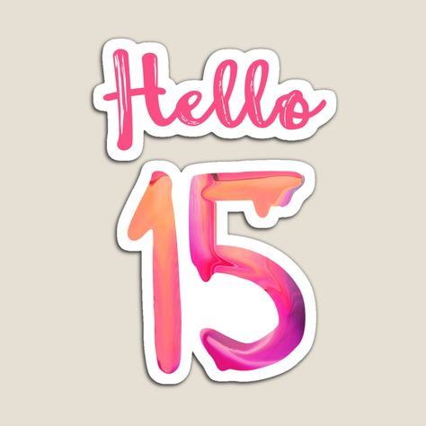 Hello 15, Baby Gift Wrapping, Happy 15th Birthday, Birthday Quotes For Me, Birthday Wallpaper, Besties Forever, Bday Cards, 15th Birthday, Free Birthday Stuff