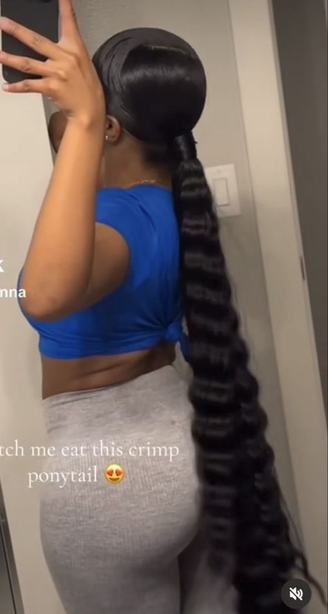 Weave Ponytail Hairstyles, Sleek Ponytail Hairstyles, Weave Ponytail, Frontal Wig Hairstyles, Black Ponytail Hairstyles, Quick Weave Hairstyles, Dyed Hair Inspiration, Quick Braided Hairstyles, Curly Hair Styles Easy