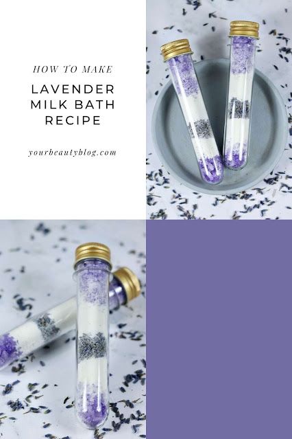 DIY recipe for lavender bath salts. This has an herbal bath salts recipe with real dried lavender buds and lavender bath salts benefits for your skin and mind. A lavender milk bath recipe is excellent for your skin, especially for dry skin. This herbal bath salts DIY is also a great DIY bath and body gift. A homemade milk bath recipe is easy to make. I like making them as test tube bath salts diy. You can make several milk bath recipe DIY at once for gifts. This is an easy lavender bath salts Milk Bath Recipe Diy, Test Tube Packaging, Test Tube Bath Salts, Lavender Milk Bath, Bath Salts Diy Recipes, Bath Recipes Diy, Bath Tea Recipe, Diy Bath Soak, Diy Bath Salt