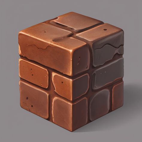 https://www.artstation.com/pavlin2 Game Icon Design, Game Textures, Candy Factory, Props Concept, Rock Textures, Brick Texture, Brick Block, Game Props, Casual Game