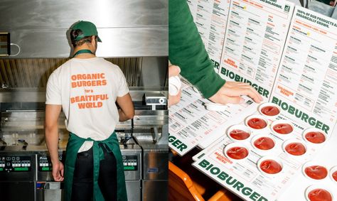 Brand New: New Logo and Identity for Bioburger by Abmo Pasta Logo, Burger Branding, Rio Photos, Simple Cafe, Cookies Branding, Social Media Branding Design, Photography Art Direction, Graphics Design Ideas, Burger Restaurant