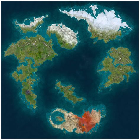 Dnd Archipelago Map, Dnd Fantasy World Map, World Map Fantasy Art, Fantasy Map World, Dnd World Maps, Fantasy World Map Cartography, World Map Ideas, Fantasy Continent Map, Map Fantasy Art