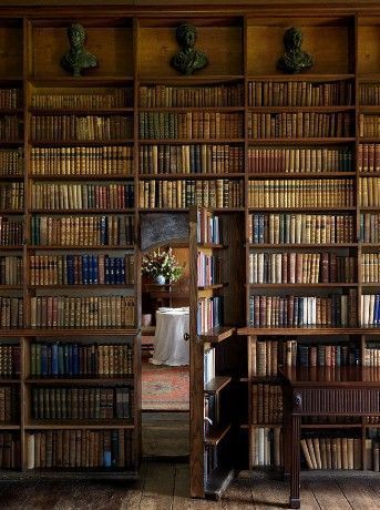 Gömda Rum, Dold Dörr, Hidden Bookshelf Door, Hidden Door Hinges, Secret Passage, Bookshelf Door, Home Library Rooms, Lots Of Books, Secret Passages