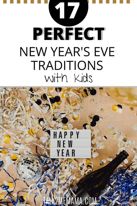 New Years Eve For Families, Nye Traditions With Kids, Home New Years Eve Party, New Years Eve Toddler, Nye Activities, Nye Traditions, Traditions With Kids, New Years With Kids, New Years Party Ideas