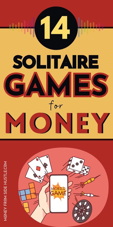 solitaire games Games For Money, Make Side Money, Apps That Pay You, Classic Card Games, Solitaire Games, Apps That Pay, Easy Cash, Paypal Money, Earn Money Online Fast