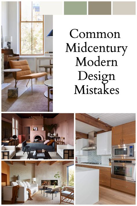 "The Art of Mixing Eras: Midcentury Modern Decorating Mistakes": Explore how blending different design eras can often lead to a cluttered look. This pin provides insight into the subtleties of Midcentury design, emphasizing the importance of clean lines and simplicity. Gain knowledge on how to mix vintage with new pieces while maintaining the integrity of this iconic style. Mid Century Mixed With Traditional, Mix Mid Century Modern And Traditional, Mix Vintage And Modern Decor, Mid Century Modern Mixed With Farmhouse, How To Mix Mid Century Modern And Traditional, Mixing Mid Century Modern With Antiques, Dark Academia Meets Mid Century Modern, Vintage Modern Decor Design Inspiration, Vintage And Modern Decor Mixing