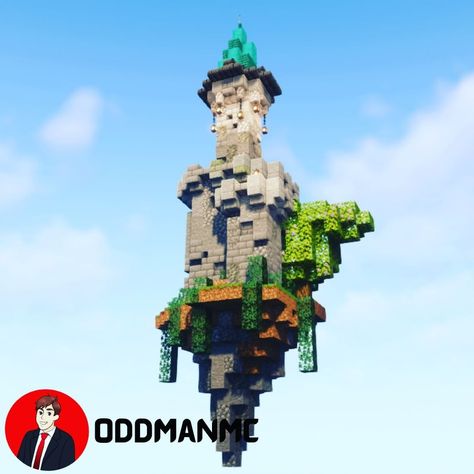 Floating Islands Minecraft, Minecraft Floating Castle, Minecraft Floating House, Minecraft Sky Island, Floating Island Minecraft, Elven Minecraft, Minecraft Floating Island, Island Castle, Castle Minecraft