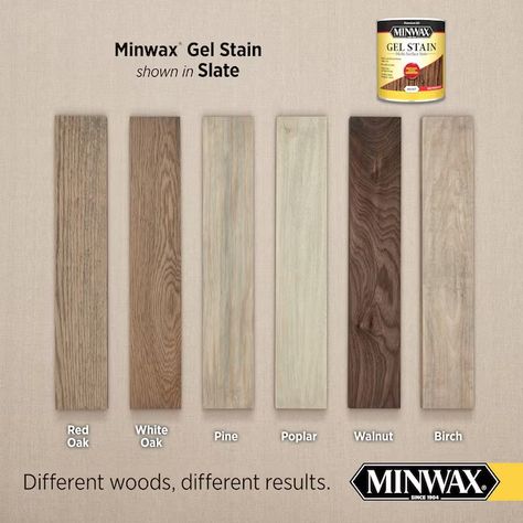 Minwax Gel Stain Oil-based Slate Semi-transparent Interior Stain (1-quart) in the Interior Stains department at Lowes.com Sw Mountain Ash Stain, Gel Stain Over White Paint, Gel Stain Over Painted Wood, Gel Stain Over Honey Oak Cabinets, White Oak Cabinet Stain Colors, Red Oak Kitchen Cabinets, Gel Stain Colors, Sherwin Williams Stain Colors, Gel Stain Kitchen Cabinets