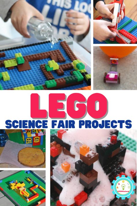 1st Grade Science Fair, Science Fair Projects For Elementary, Stem Fair Projects, Middle School Science Fair Projects, Lego Science, Kids Science Fair Projects, Easy Science Fair Projects, Elementary Science Fair Projects, Science Fair Experiments