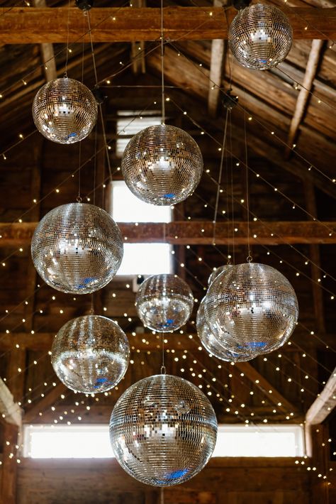 Disco Ball Installation, Disco Ball Ceiling, Disco Prom, Ball Installation, Disco Ball Wedding, Diy Disco Ball, Disco Ball Decor, Reception Cocktail, Prom 2025