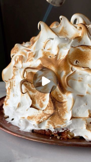 NYT Cooking on Instagram: "Make Baked Alaska this weekend with @lideylikes’s recipe, link in bio! 🔥" Baked Alaska Cake, Bake Alaska Cake, Alaska Cake, Baked Alaska Recipe, Baked Alaska, Nyt Cooking, This Weekend, Alaska, Link In Bio