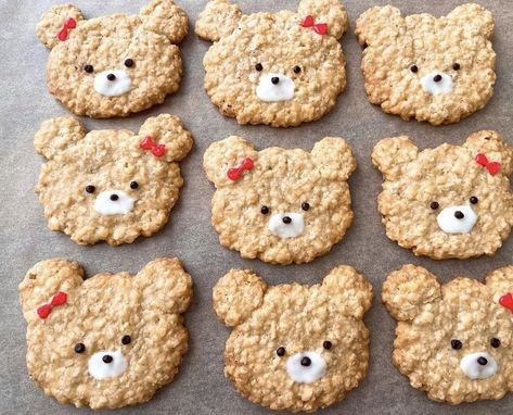 Cookie Recipes Decorating, Preschool Lunch, Cute Baking, Cake Business, Cafe Menu, Kawaii Food, Cute Desserts, Bake Sale, Kids Snacks