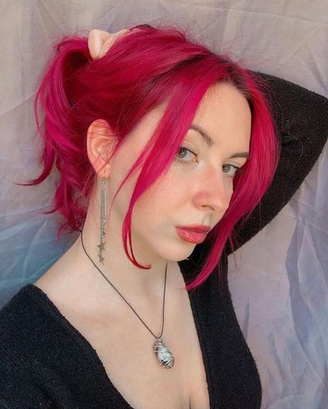 Directions Hair Colour on Instagram: "#Spring vibes 💖🌶️ @evelyn_segreto using ❤️ Rubine 🛒 www.directionshaircolour.co.uk #directionshair #directionshaircolour #semipermanent #hairstyles #hairideas #hairoftheday #hairinspo #hairtrends #hairgoals #instahair #colourfulhair #hairlove #vividhair #hair #haircolour #vegan #colour #hairdye #veganhair #crueltyfree" Rubine Hair Color, Directions Hair Colour, Vegan Hair, Spring Vibes, Semi Permanent, Hair Colour, Hair Goals, Hair Trends, Dyed Hair