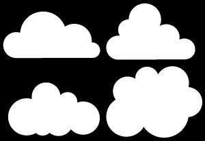 Printable Clouds Free, Cloud Svg Free, Cloud Silhouette, Cloud Template, Free Silhouette Cut Files, Free Silhouette, Silhouette Stencil, Bird Silhouette, Silhouette Free