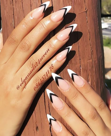 Arrow Nails, White Almond Nails, Cowboy Nails, Girls Nail Designs, Diva Nails, Fabulous Nails, Fancy Nails, Chic Nails, Dope Nails