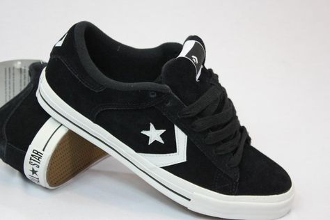 Converse Cons Pro Leather Black Suede Skate Shoe All Star Mens Converse Cons, Shoes Skate, Custom Sneakers Diy, Black Shoes Men, Skate Shoe, Cool Outfits For Men, Stylish Mens Outfits, Swag Shoes, Streetwear Men Outfits