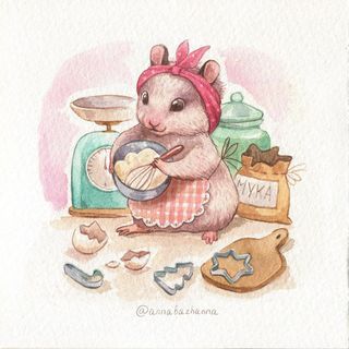 Baking Drawing, Watercolor Cookies, Bunny And Bear, Bunny Art, Illustrator Artist, Cute Animal Drawings, Childrens Illustrations, Sweet Life, Sketchbook Art Inspiration