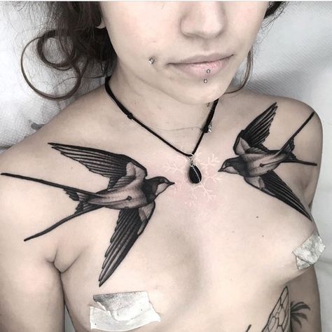 2,462 Likes, 11 Comments - URI TORRAS •BHORN TATTOO• (@uritorrastattoo) on Instagram: “REPOST” Barcelona Tattoo, Dotwork Tattoo, Bat Tattoo, Snake Tattoo, Swallows, S Tattoo, Chest Tattoo, Blackwork Tattoo, Tattoo Ideas Design