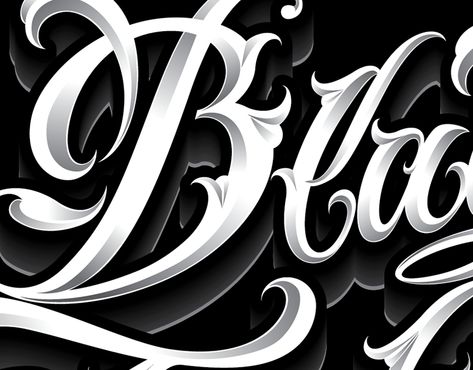 Fancy Letters Fonts Design, Lettering Styles Alphabet Calligraphy, Cool Lettering Fonts Alphabet, Flourish Lettering, Cholo Lettering, Gangster Fonts, Cursive Letters Font, Tattoo Lettering Alphabet, Calligraphy Fonts Alphabet