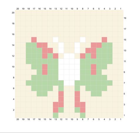 Luna Moth Pixel Art, Moth Pixel Art, Hoodie Art, Blanket Squares, Small Crochet Gifts, Crochet Grid, Perler Designs, Pony Bead Projects, Crochet Graphs