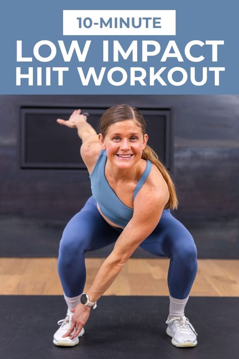 Creative Workouts, Low Impact Hiit Workout, Beginner Hiit, Low Impact Hiit, Low Impact Cardio Workout, Hiit Workout Routine, Hiit Workouts For Beginners, Nourish Move Love, Hiit Workout At Home