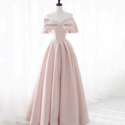 Home · Little Cute · Online Store Powered by Storenvy Light Pink Dress Formal Long, Modest Pink Prom Dresses, Pink Formal Dresses Long, Baby Pink Prom Dress, Baby Pink Prom Dresses, Long Gown Elegant, Pink Victorian Dress, Blush Pink Prom Dress, Satin Long Prom Dress