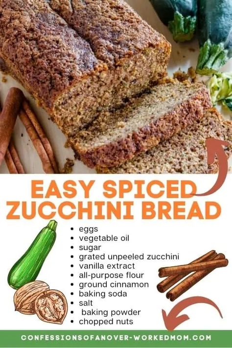 Spiced Zucchini Bread, Use Up Zucchini, Spiced Zucchini, Df Recipes, Spice Bread, Zucchini Bread Recipe, Zucchini Bread Recipes, Favorite Dessert Recipes, Favorite Dessert