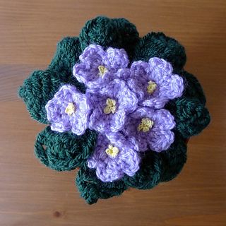 African violets# Free # crochet pattern link here Crochet African Violet, Crochet Butterfly Free Pattern, Crochet African Flowers, Ravelry Crochet, African Flowers, Crochet Plant, African Violet, Crochet Patterns Free Blanket, Crochet Flower Tutorial