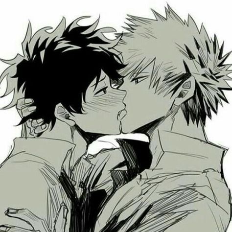 Bakugo Katsuki Fanart Cute, Bakugou Manga, Hottest Anime Characters, My Hero Academia Episodes, Anime Boyfriend, Anime Kiss, Gay Art, Fanarts Anime, Anime Ships