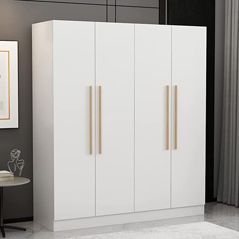 Bedroom Cupboard Designs Modern, Latest Cupboard Designs, White Armoire, Wooden Wardrobe Design, Bedroom Closet Doors, Craft Storage Solutions, Armoire Storage, Home Oasis, Small Bedroom Layout