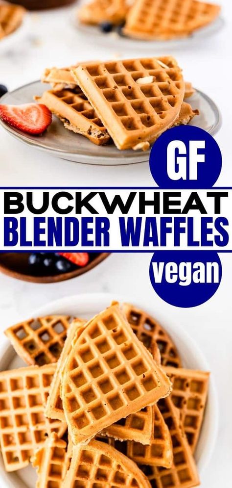 Millet Recipes Breakfast, Blender Waffles, Buckwheat Waffles, Crispy Waffles, Gluten Free Brunch, Healthy Gluten Free Breakfast, Buckwheat Recipes, Vegan Waffles, Gluten Free Waffles