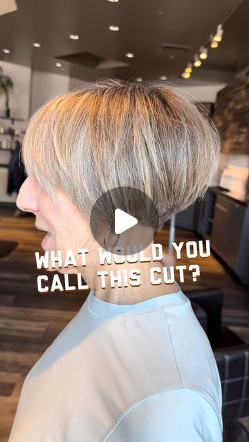 Ear Lobe Length Haircut, A Line Graduated Bob, Ear Bob Haircut, From Pixie To Bob Transition, Reverse Bob Haircut Short, Angled Pixie Bob, A Line Pixie, Short Angled Bob Haircut Stacked, Inverted Bob Haircuts For Fine Hair