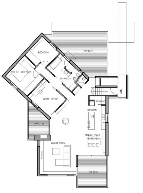 A Small House, Casa Country, Planning Printables, Tiny House Plans, Flat Roof, Building Plans, Sims House, Small House Plans, Architecture Plan