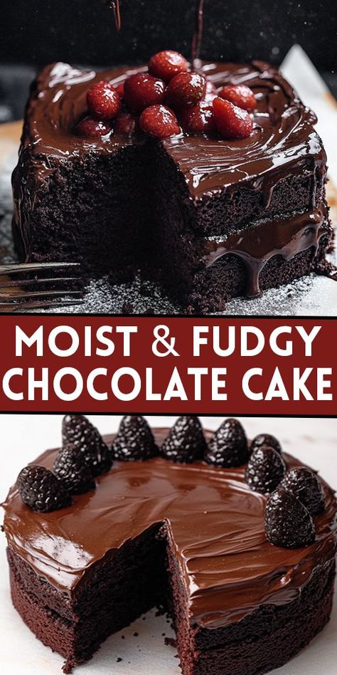 Moist & Fudgy Chocolate Cake Ingredients: 2 cups (240g) all-purpose flour 2 cups (396g) granulated sugar ¾ cup (63g) cocoa powder (Dutch processed or natural unsweetened) 2 tsp (8g) baking powder 1 ½ tsp (10g) baking soda 1 tsp (6g) sea salt ¾ cup (170g) whole milk ½ cup (100g) vegetable oil ¼ cup (56g) full-fat sour cream 2 large eggs, lightly beaten 2 tsp (10g) vanilla extract 1 cup (227g) hot coffee #chocolatecake #dessert #easyrecipes #camilarecipes Dutch Chocolate Cake Recipe, Chocolate Dutch Cake, Dutch Chocolate Cake, Chocolate Coffee Cake Recipes, Fudgy Chocolate Cake, Dutch Chocolate, Chocolate Cake With Coffee, Moist Chocolate Cake, Quick Desserts