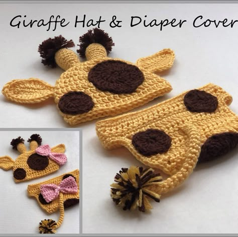 Giraffe Baby Hat Crochet Pattern Free, Crochet Newborn Costume, Crochet Newborn Set Free Pattern, Crochet Giraffe Baby Hat, Crochet Newborn Photo Props Pattern Free, Crochet Baby Costume, Crochet Baby Photo Props Patterns Free, Crochet Baby Costumes Free Pattern, Crochet Baby Outfits Free Pattern