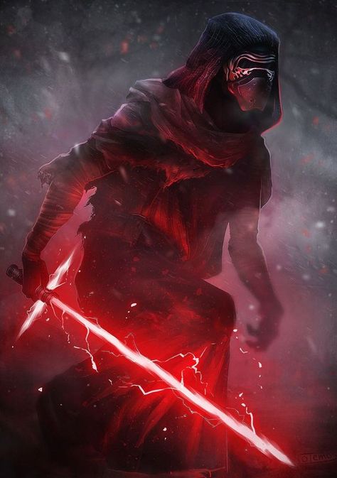 Star Wars: Kylo Ren Kylo Ren Art, Star Wars Canvas Art, Star Wars Clones, Sith Warrior, Whatsapp Wallpapers Hd, Star Wars Painting, Kylo Ren Adam Driver, Star Wars Sith, Ralph Mcquarrie